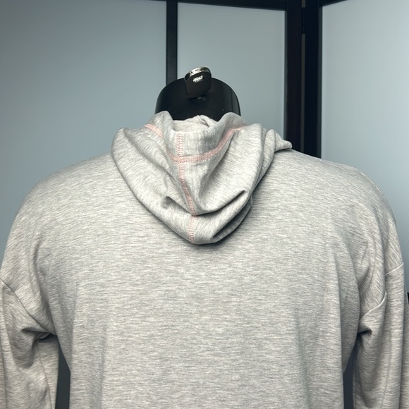 Matilda Jane Gotta Run Tunic Chic Gray Hoodie with Peach Tone Drawstrings Sz 2X - Picture 6 of 17